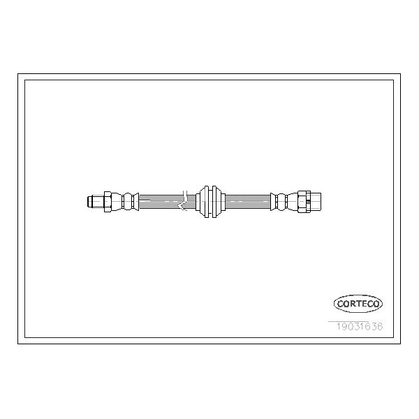 Corteco Brake Hose, 19031636 19031636 - main